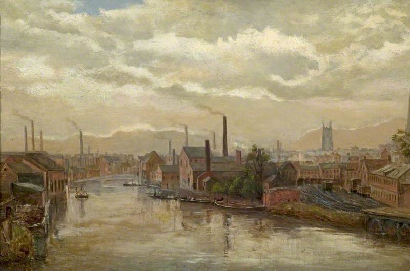 The River Derwent from the Great Northern Railway Bridge, Derby