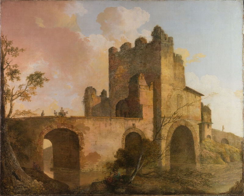 River Landscape with a Ruined Castle
