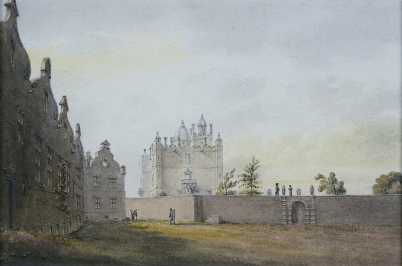Bolsover Castle; Little Castle and East Elevation of Terrace Range from South