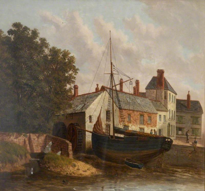 Town Mill with a Ship