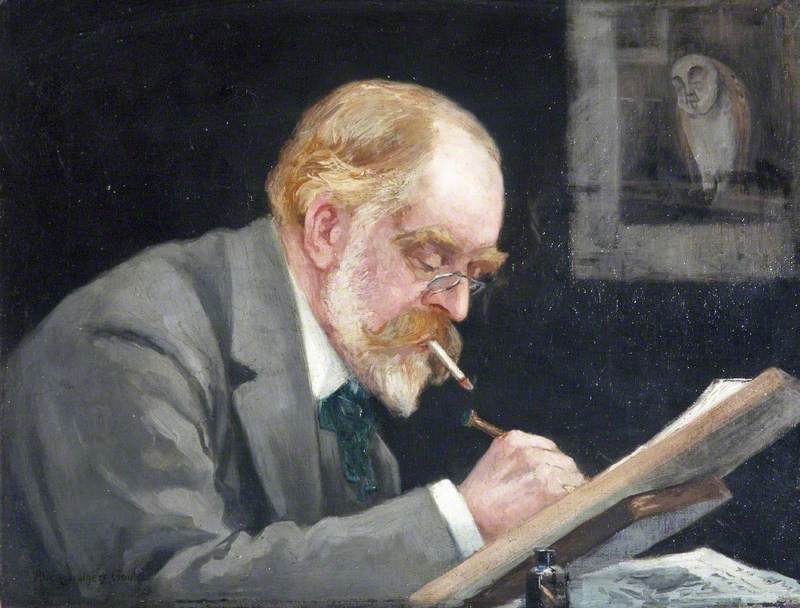 Francis Carruthers Gould (1844–1925), at His Desk