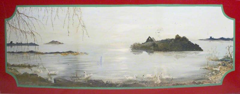 Landscape and Swans