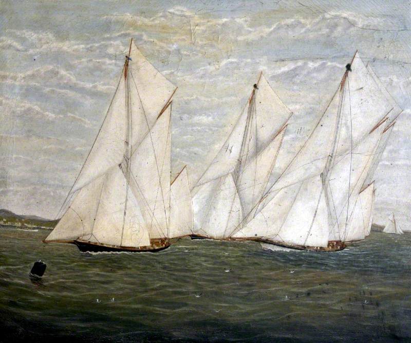 A Yacht Race off the Isle of Wight