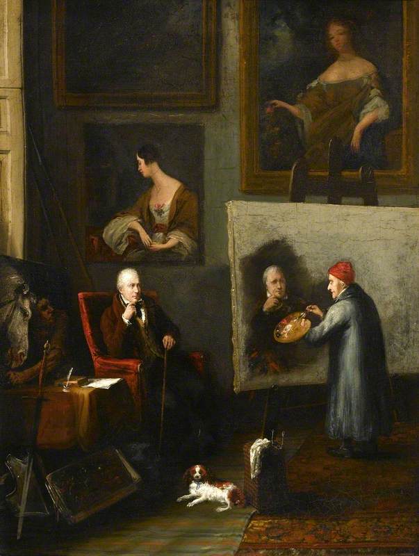 James Northcote (1746–1831), Painting Sir Walter Scott (1771–1832)