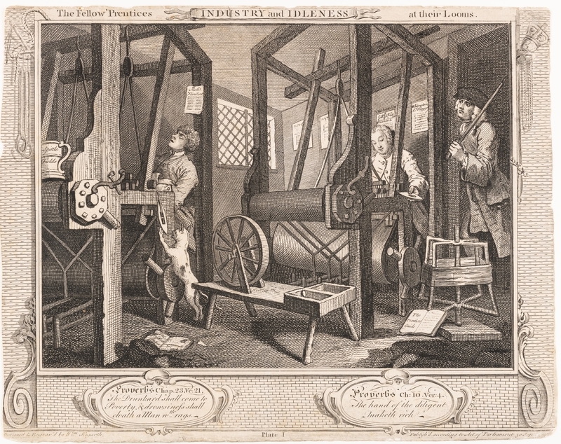 The Fellow 'Prentices Industry and Idleness at Their Looms