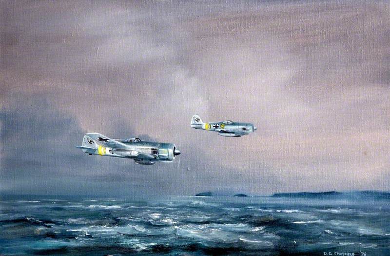 Focke-Wulf German Aircraft Approaching Teignmouth