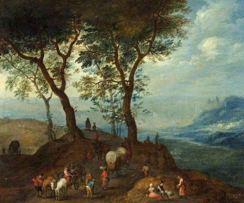 Landscape with Peasant Figures