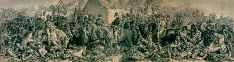 Wellington and Blucher Meeting after the Battle of Waterloo