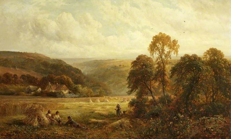Harvest Scene in Surrey