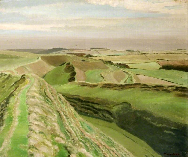 Southern Face of Maiden Castle, Dorset