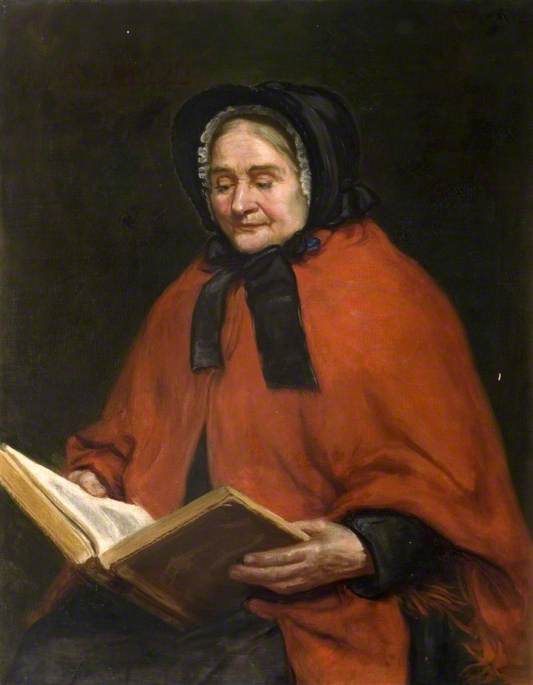 Portrait of a Female Almshouse Resident Reading