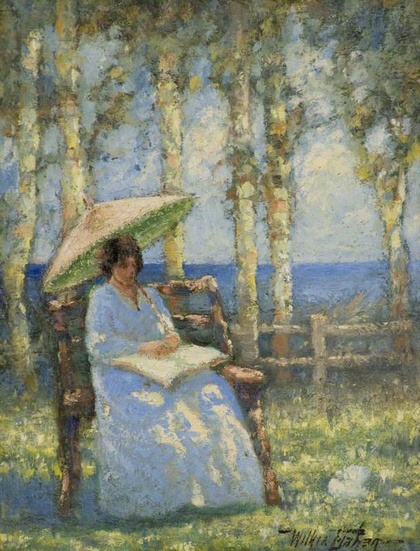 Woman with a Parasol Reading