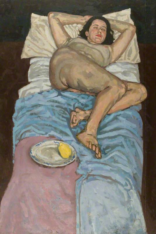 Female Nude on Bed