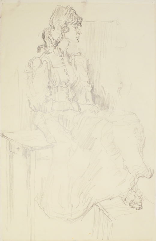 Portrait Sketch – Seated Woman