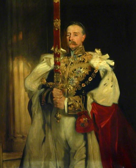 Charles Vane-Tempest-Stewart (1852–1915), KG, 6th Marquess of Londonderry, Carrying the Sword of State at the Coronation of King Edward VII, 9 August 1902