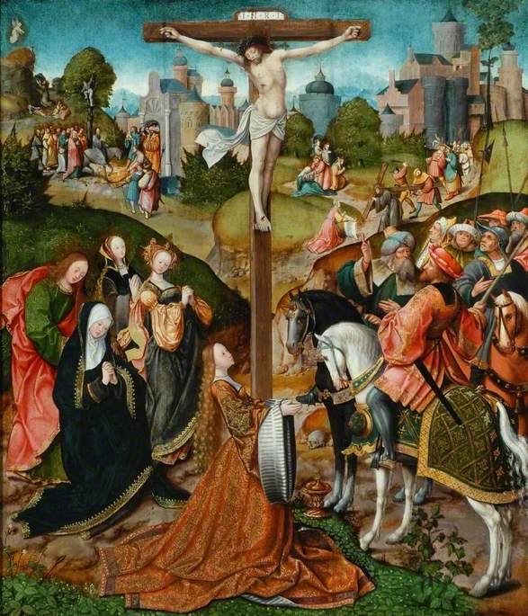 jesus dying on the cross painting