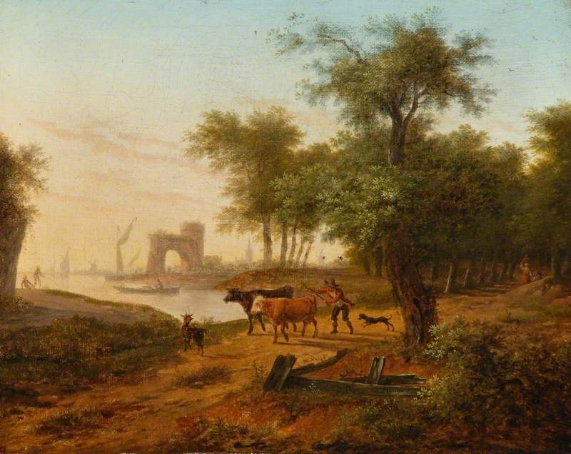 Coast Scene with a Wooded Landscape