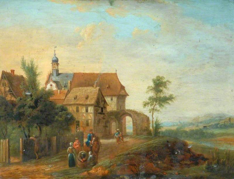 Landscape with Buildings and Figures