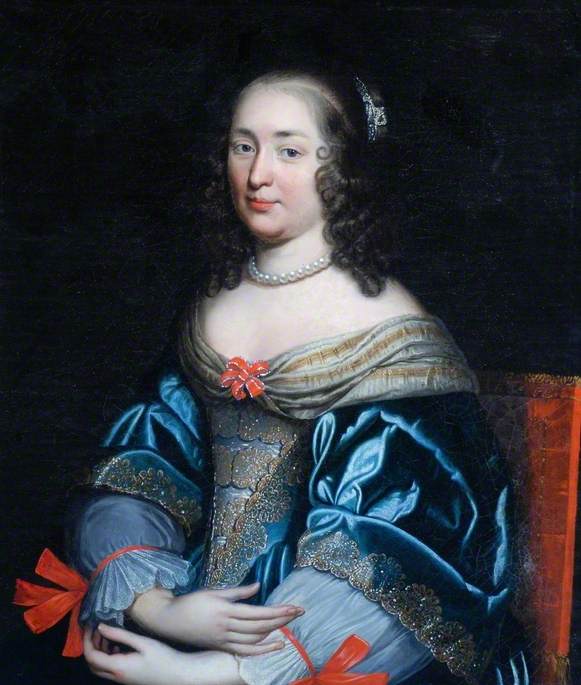 Portrait of a Lady in Blue and Gold
