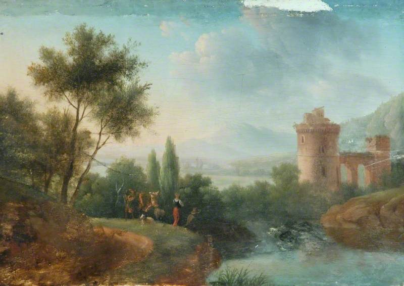 Landscape with Cattle and a River