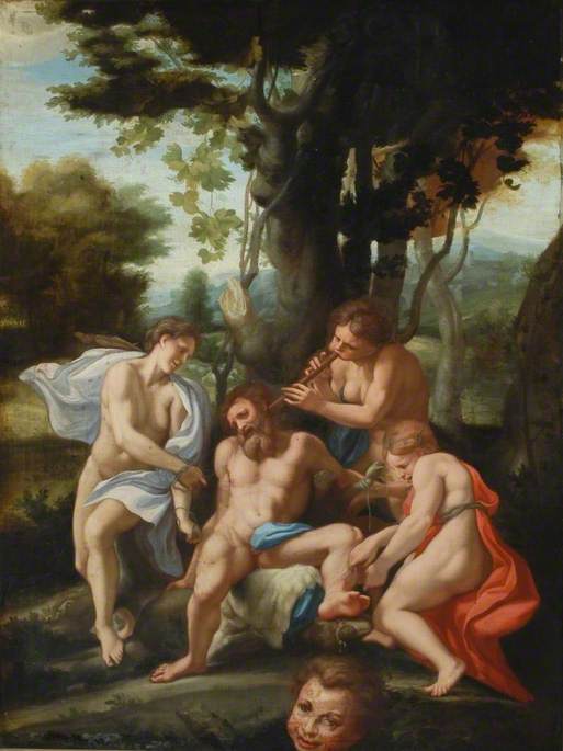 Silenus and Bacchantes