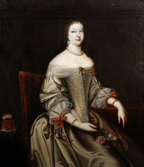 A Lady in a White Dress, with a Bouquet