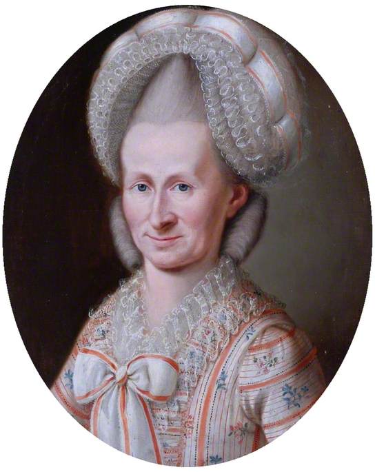 Portrait of an Elderly Lady in a Large Ruched Lace Cap