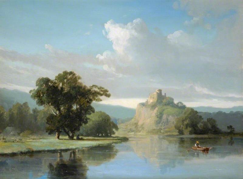 Landscape with a Lake and a Ruined Castle