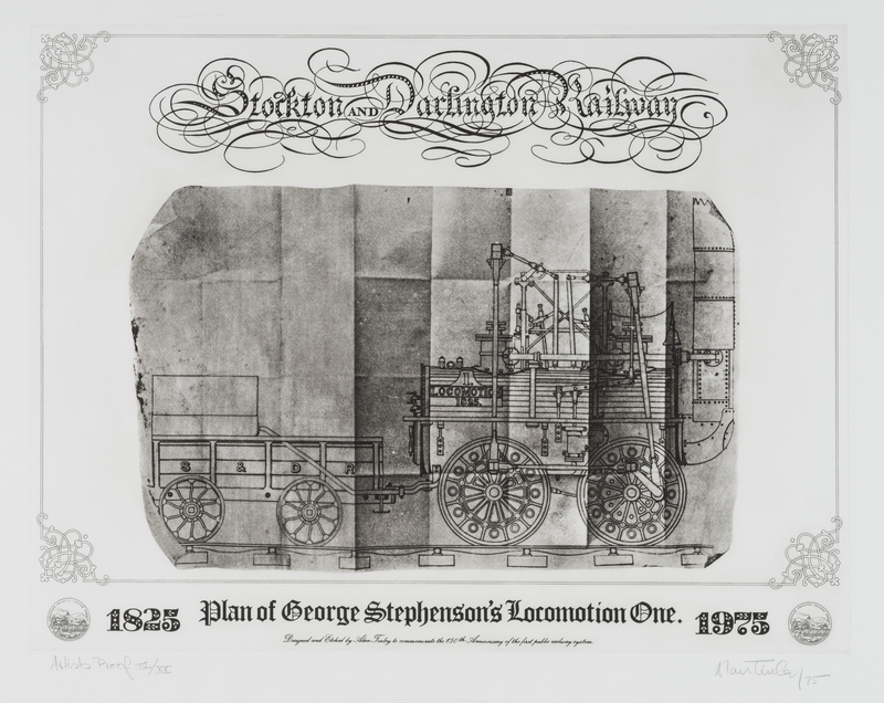 Stockton and Darlington Railway, Plan Of George Stephenson's Locomotion One, Artist's Proof, No. IV/XX