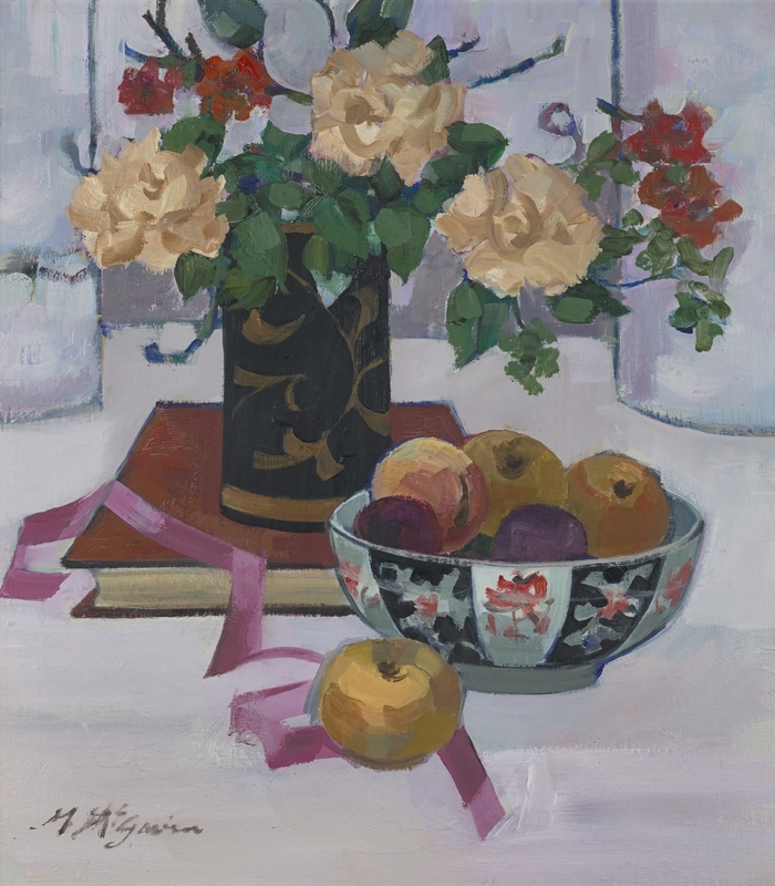 Roses in a Black Jar