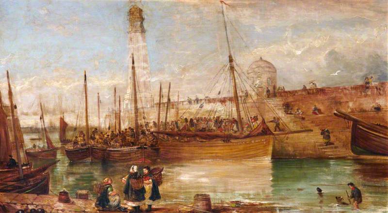 Sale of Bait: The Arrival of the Mussel Boats, Newhaven