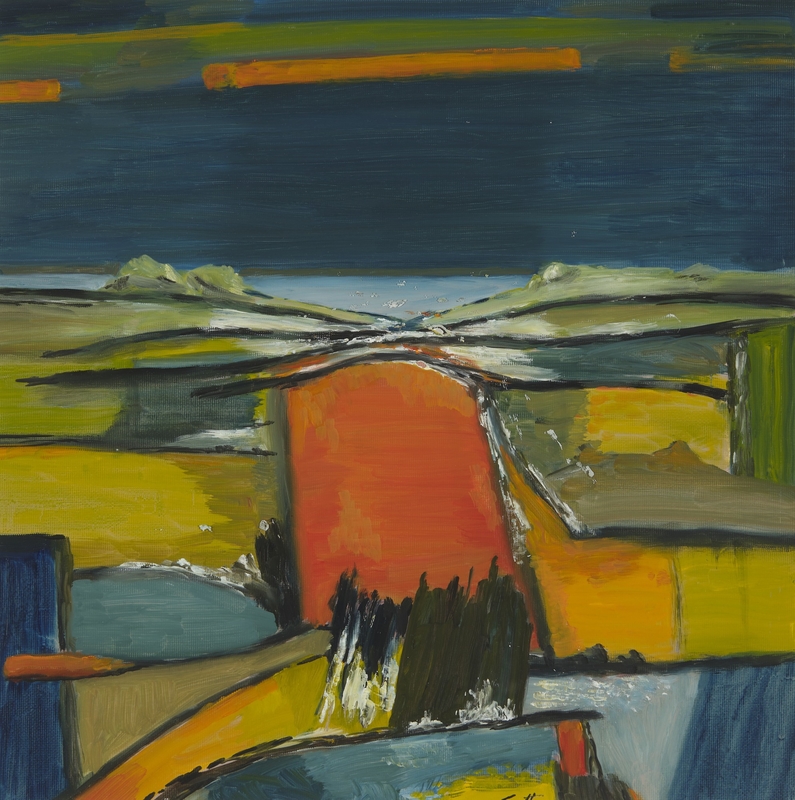 Landscape with Red Field