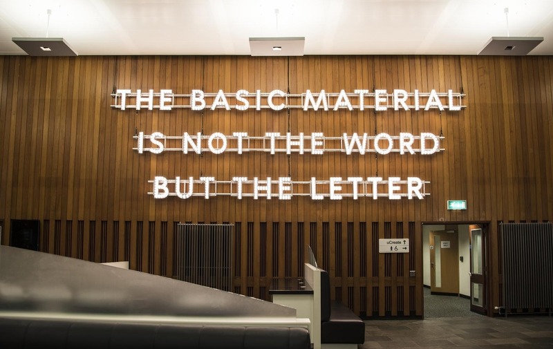 The Basic Material Is Not the Word but the Letter