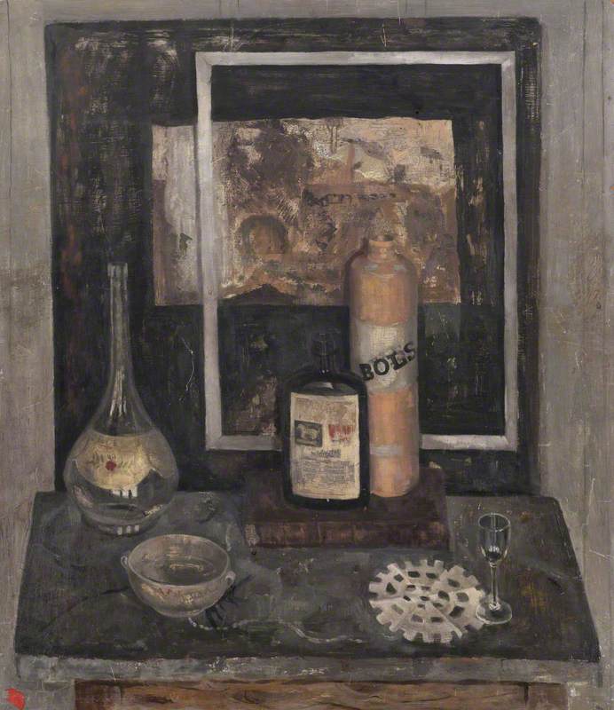 Still Life with Bols Bottle