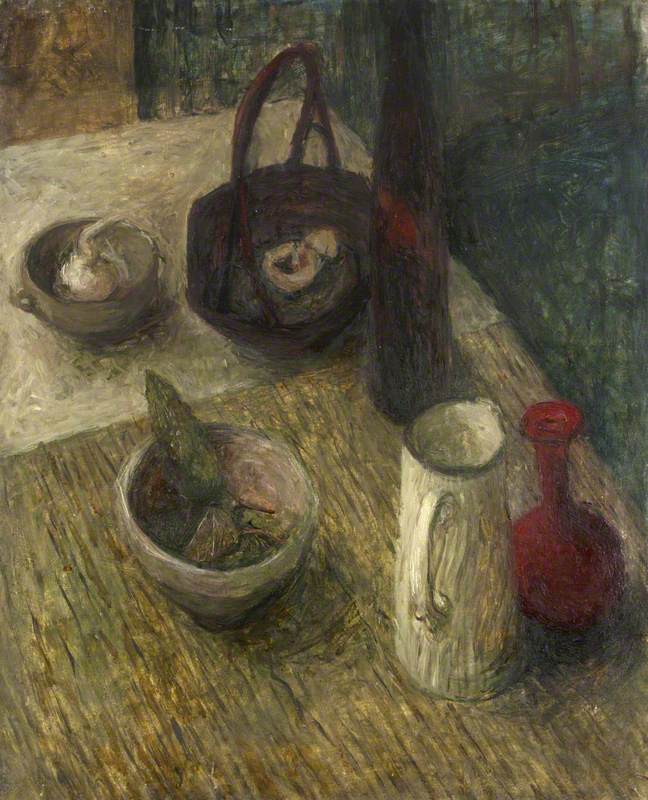 Still Life with Bottles and Bowls