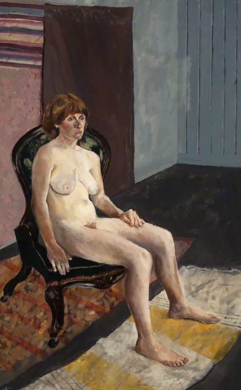 Sitting Nude Woman