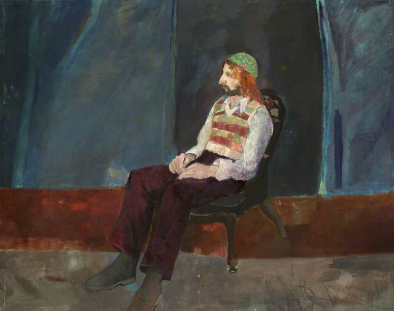 Bearded Man Sitting