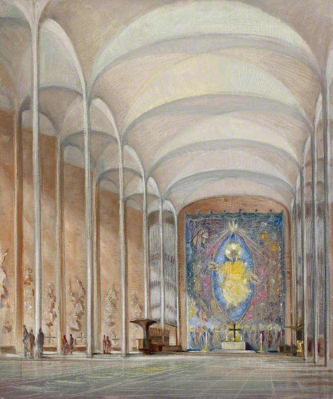 Coventry Cathedral, Interior Perspective