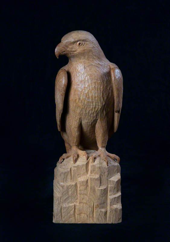 Wooden Sculpture of an Eagle