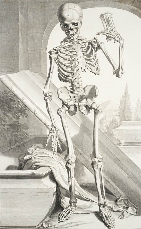 Skeleton with Hourglass