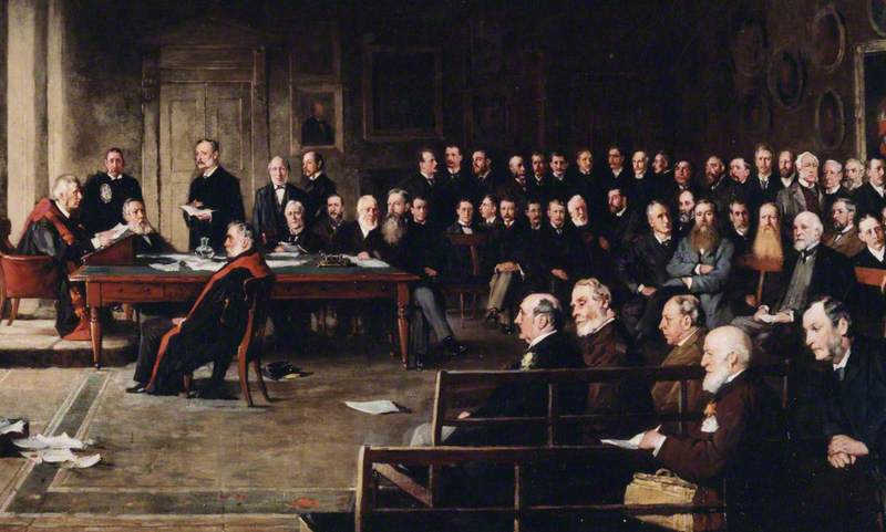 College Meeting, 1889