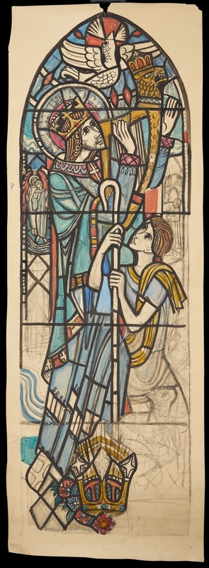 Cartoon for Stained Glass –  Ratho Church (unrealised)