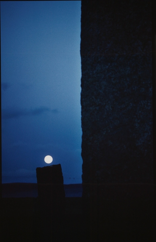 Moon Rising over the Stones of Stenness, Orkney