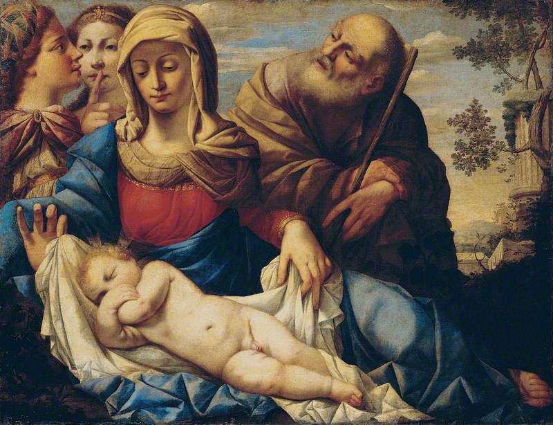 The Holy Family with Two Female Figures