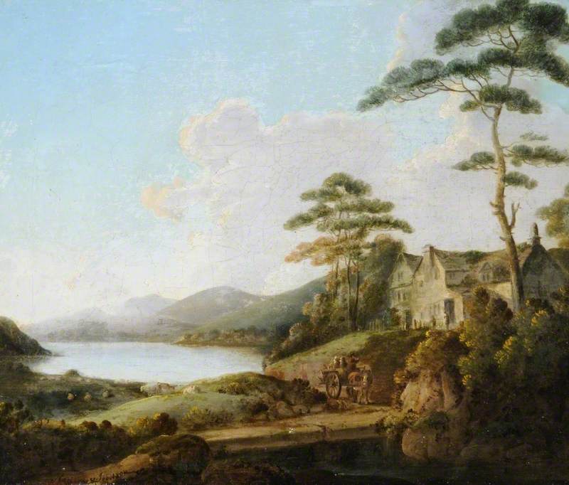 Lakeland Scene with a House