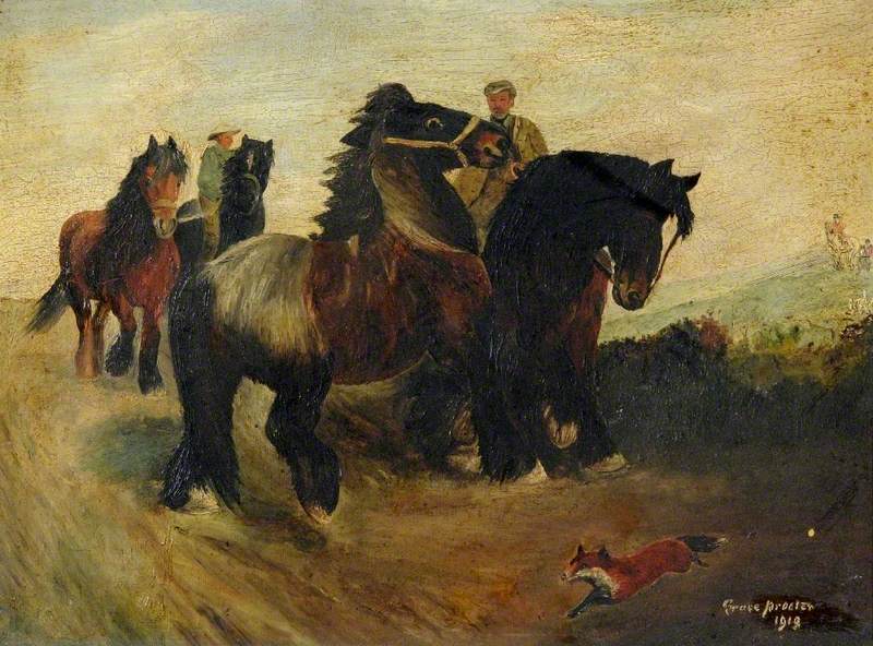 Farm Horses Meet the Hunt*