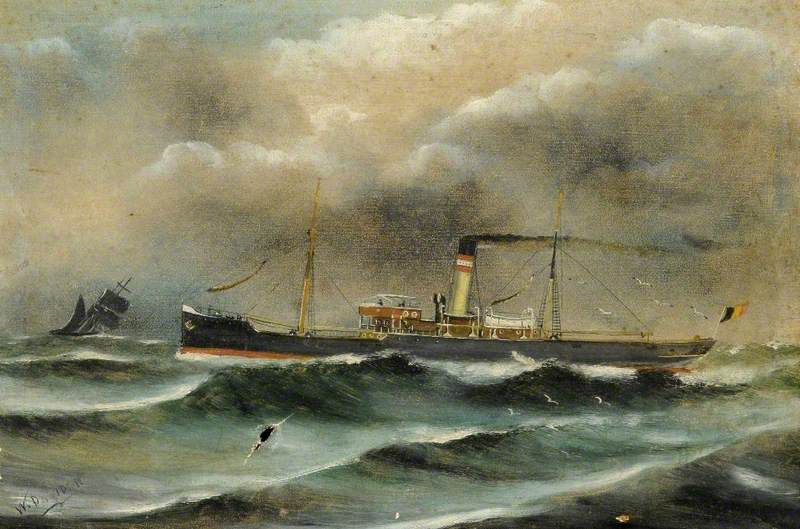 Unidentified Belgian Merchant Steamship
