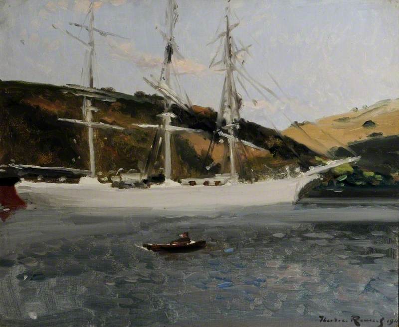 The 'Crecy' at Fowey, Cornwall