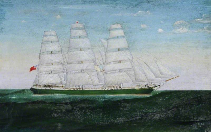 Three-Masted Sailing Barque 'Jamsetgee Cursetgee'