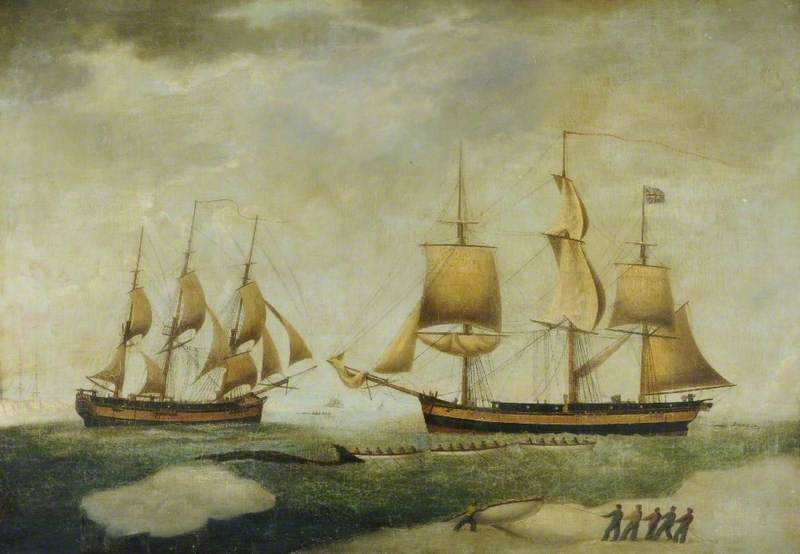 Whaling Barques 'Elizabeth' and 'Leviathan III'